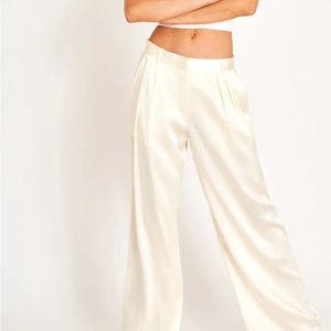 LoveShackFancy Emberlynn Silk Pant NWT
